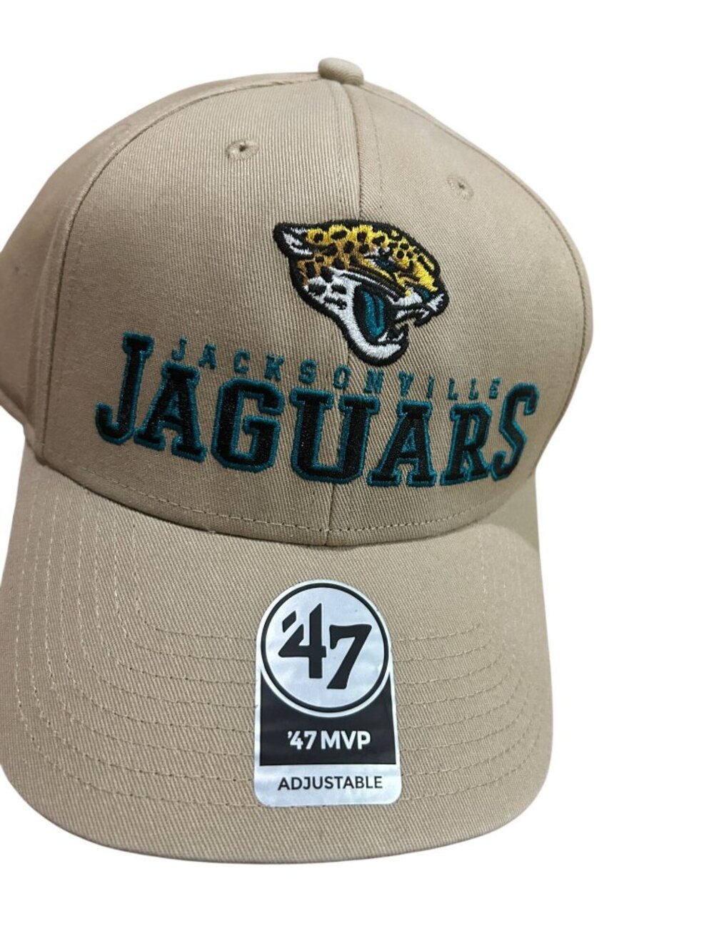 NWT Jacksonville Jaguars 47 MVP Adjustable Strapback Khaki Baseball Cap